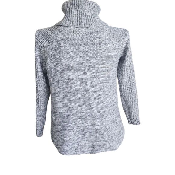 It's Our Time Gray Ribbed Turtleneck Sweater – Size XS – Soft Knit - Picture 2 of 7